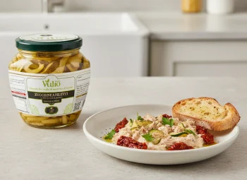 Zucchine a filetti sott olio Vulìo con tonno e pate